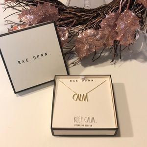 COPY - New Rae Dunn Sterling Silver CALM Necklace